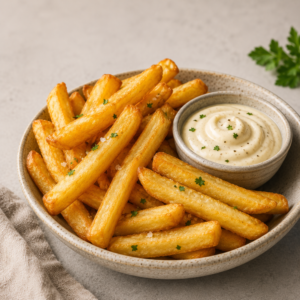 Chips with aioli